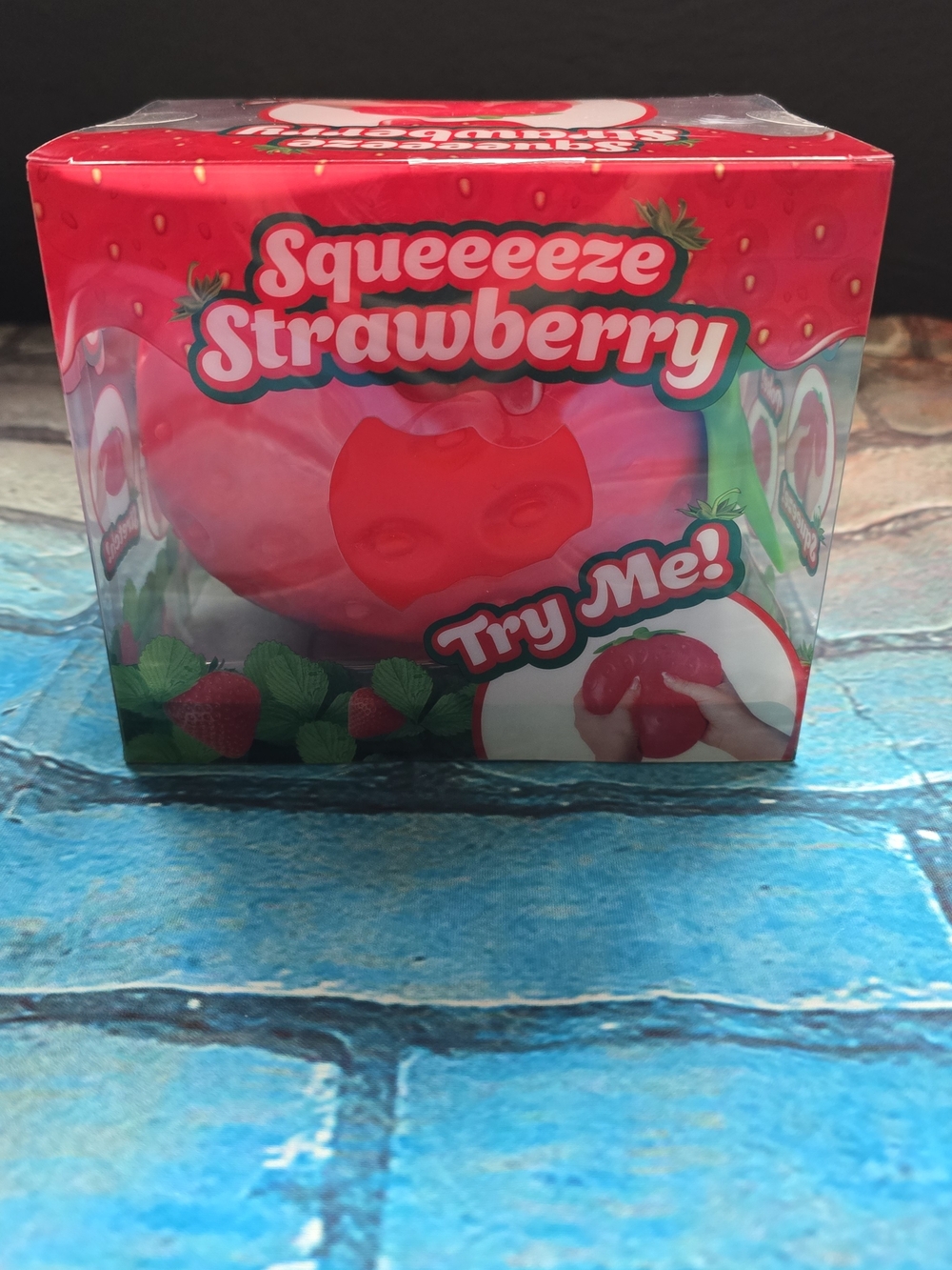 Squeeeezze Strawberry Stress Toy - Red
